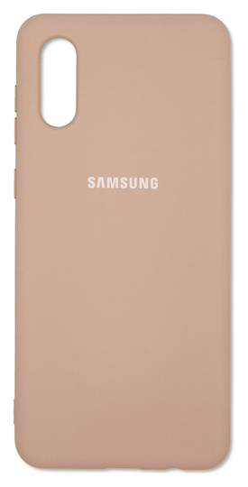 Накладка Silicone Case Full for Samsung A02 (A022), Pink Sand