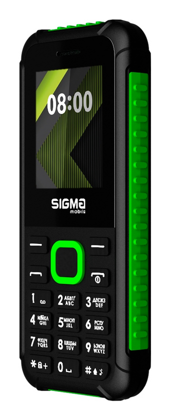 Телефон Sigma X-style 18 Track, Black-Green
