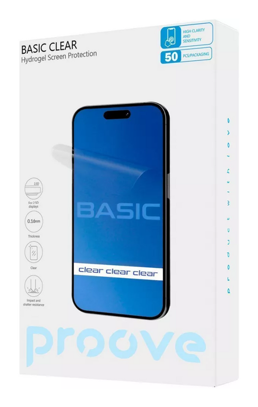 Захисна гідрогелева плівка Proove Hydrogel Screen Protection BASIC Clear