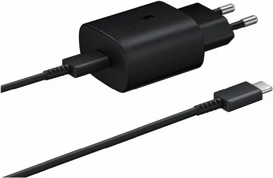 ЗП Samsung H/C 25W PD Adapter USB-C/ cable Type -C to Type- C, Black