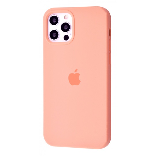 Накладка Silicone Case Full Cover Apple iPhone 12/12 Pro, (62) Flamingo