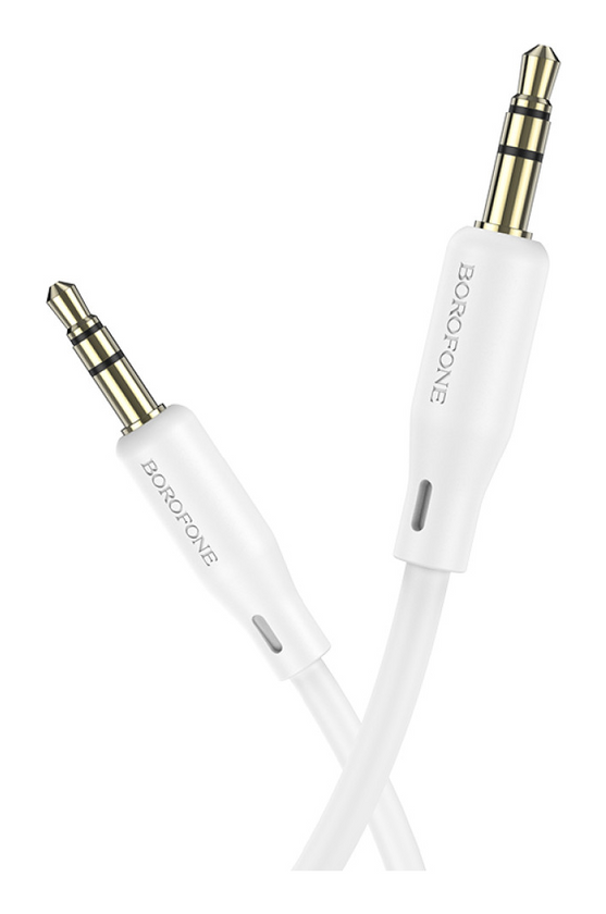 Кабель AUX Borofone BL18 audio cable 3.5mm to 3.5mm 1m, White