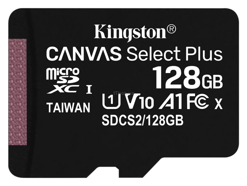 Карта Пам'яті MicroSD 128GB Kingston Canvas Select Plus A1 + Adapter SD (R100/W85)