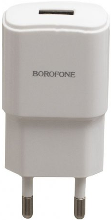 ЗП 1USB Borofone BA48A (2.1A) + Cable MicroUSB, White