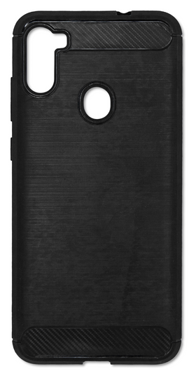 Накладка Leather Design Case With Ring (PC+TPU) Samsung A11/M11, Black