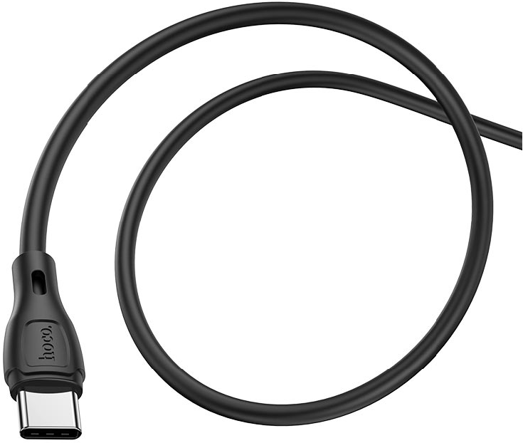 Кабель Hoco X61 Ultimate Silicone Type-C 3A (1m), Black