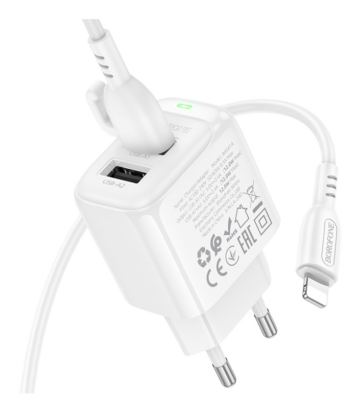 ЗП Borofone BAS41A Potential Lightning, White
