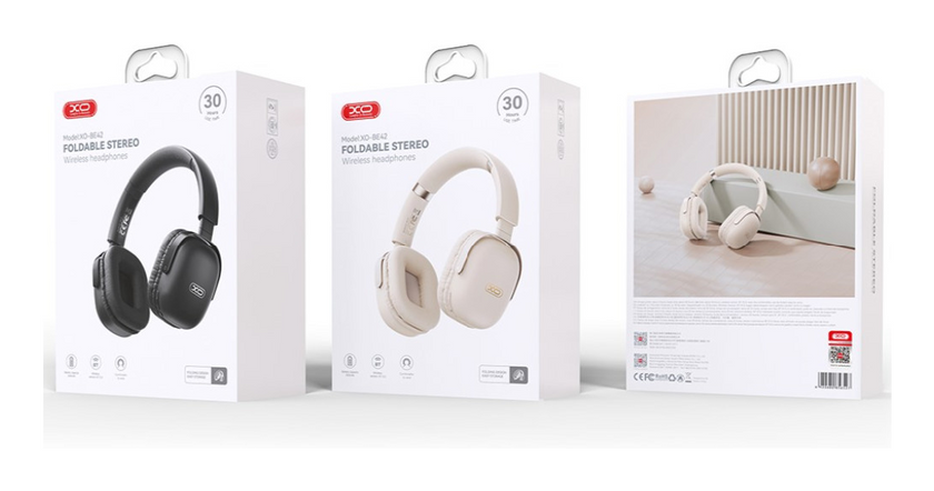 Навушники Bluetooth XO BE42 Scarlet, Black