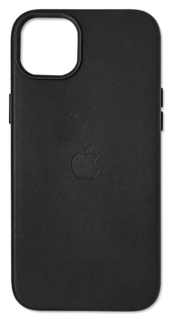 Шкіряний чохол Leather Case (AA Plus) with MagSafe для Apple iPhone 14 Plus, Black