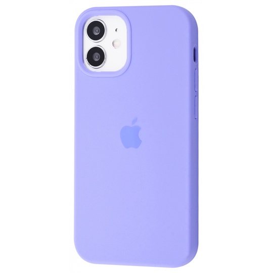 Накладка Silicone Case Full Cover Apple iPhone 12 mini, (42) Light Purple