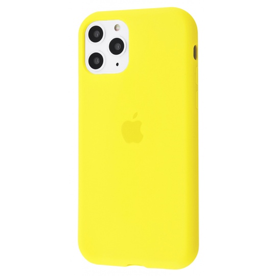 Накладка Silicone Case Full Cover Apple iPhone 11 Pro Max, (41) Canary Yellow
