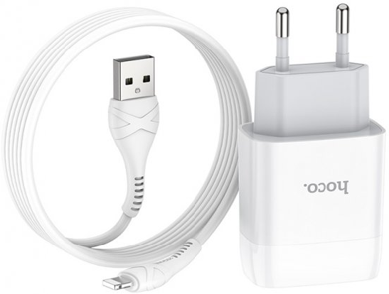 ЗП 2XUSB + Cable Lightning Hoco Glorious C73A (2.4A)