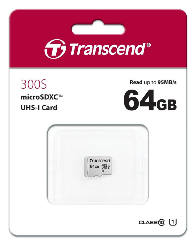 Карта пам'яті MicroSD 64GB Transcend 300S (UHS-1)