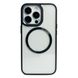 Накладка Matte Glossy Frame MagSafe iPhone 13 Pro Max, Black (10)