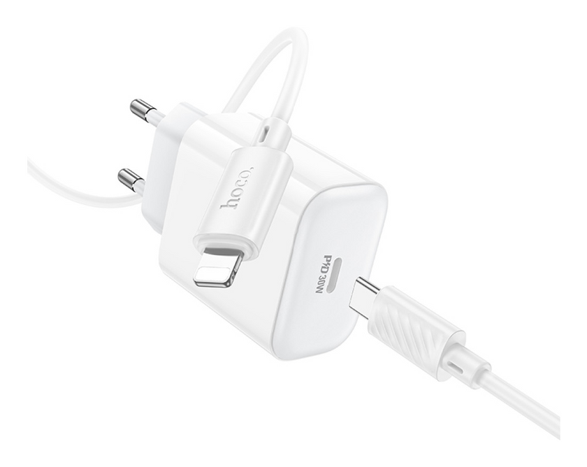 ЗП Hoco C76A Pro Majestic PD30W Type-C to Lighting, White