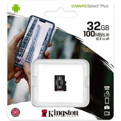 Карта пам'яті MicroSD 32GB Kingston (UHS-1) Canvas Select Plus