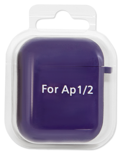 Silicone Case for AirPods 1/2 Hang Case Colorful, Violet (16)