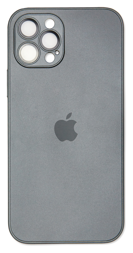 Накладка Silicone Case AG-Glass Box Separate Camera iPhone 12 Pro, Black (6)