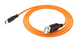 Кабель Hoco X21 Plus Silicone Type-C 3.0A (1m), Black/Orange