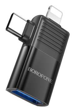 Перехідник Borofone BV18 Type-C to Lightning USB2.0, Black