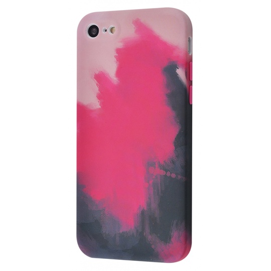 Накладка WAVE Watercolor Case (TPU) iPhone 7/8/SE 2, Pink Black