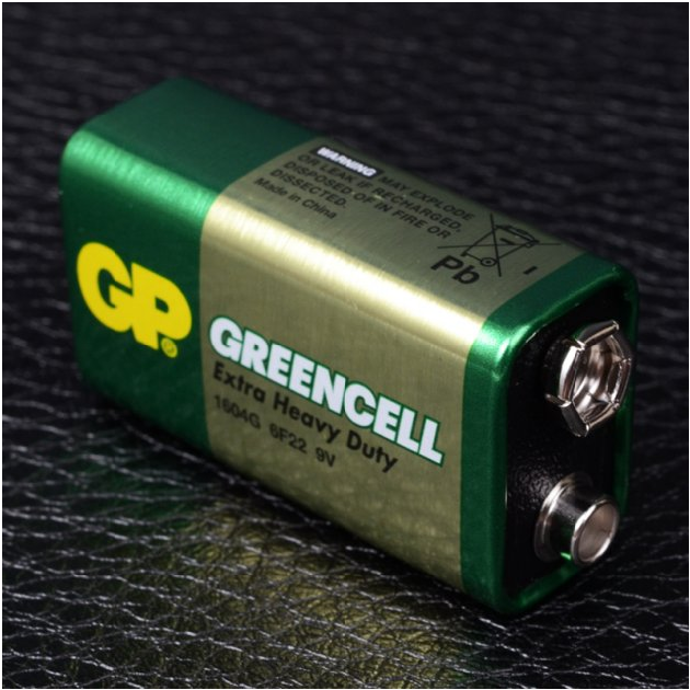 Батарейка GP GREENCELL 9V сольова, 6F22