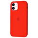Накладка Silicone Case Full Cover Apple iPhone 12 mini, (14) Red