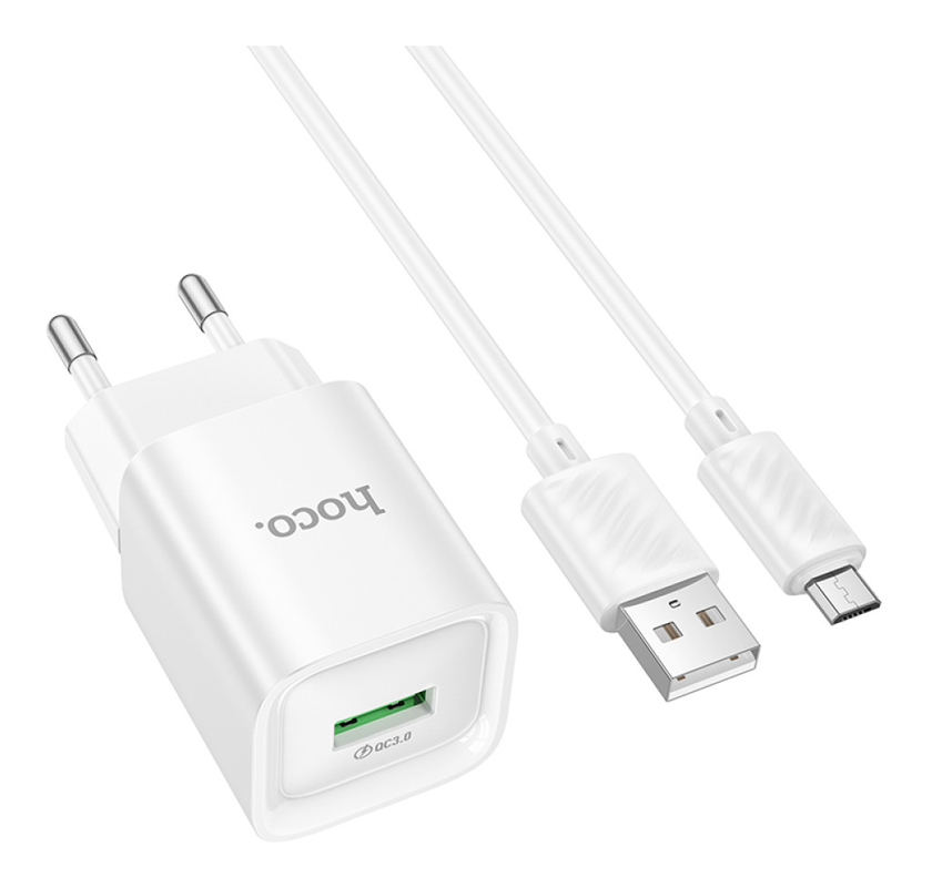 ЗП Hoco C145A Charm 18W QC3.0 Micro, White