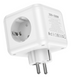 ЗП мультифункціональний мережевий подовжувач Borofone BAC10 Cypress 3 розетки+PD20W/1C3A, White