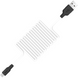 Кабель Hoco X21 Silicone Micro USB, Black/White