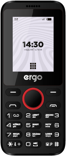 Телефон ERGO B183 Dual Sim, Black