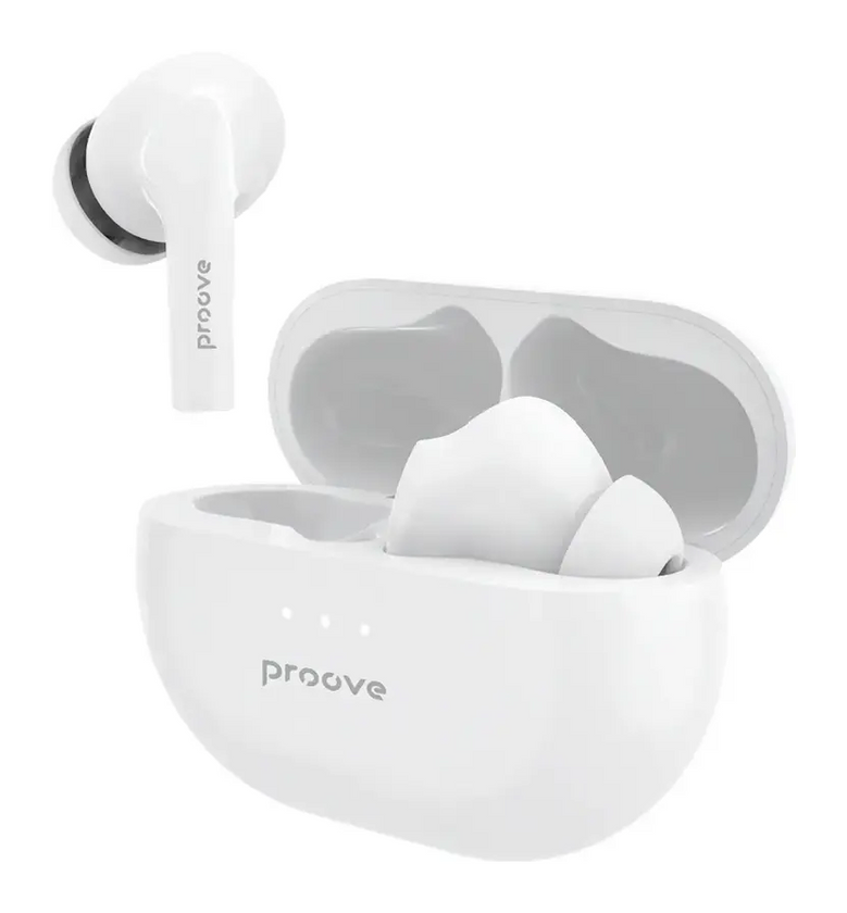 Бездротові навушники Proove Woop TWS with ANC, pearl white