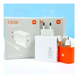 ЗП Xiaomi GaN 120W 2in1 USB-C & data cable Type-C to Type-C Premium, White