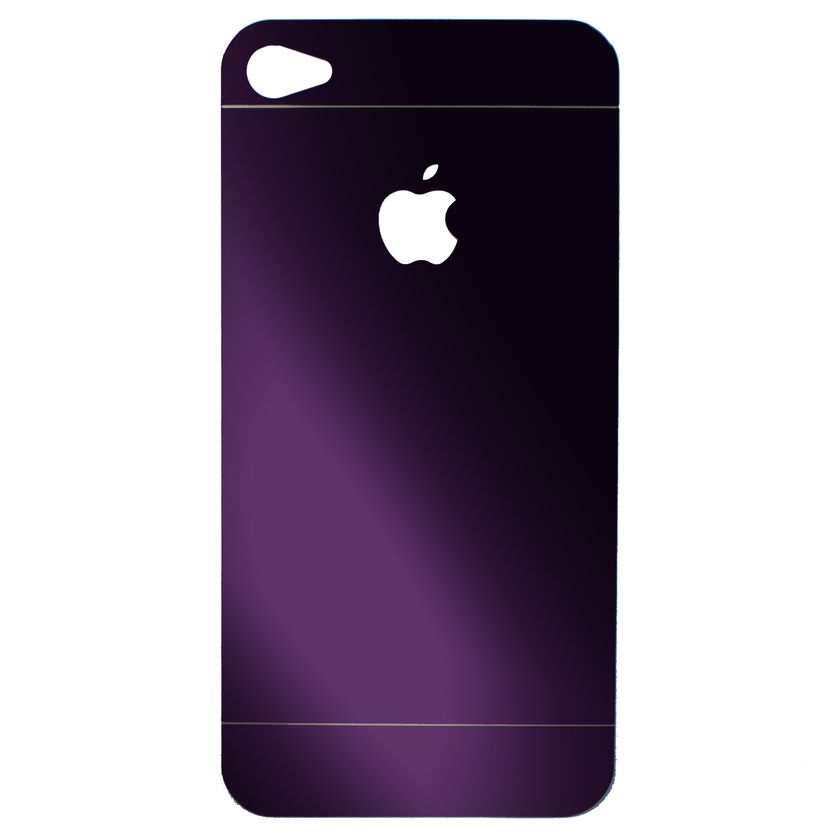 Захисне Скло 2в1 Кольорове iPhone 4/4s, Violet