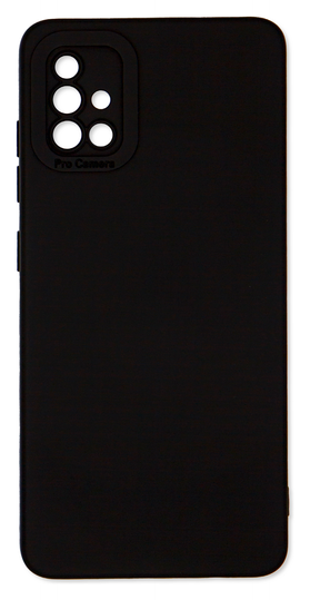 Накладка Lux Matte з мікрофіброю Samsung Galaxy A51 (A515), Black (15)