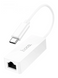 Перехідник Hoco UA22 Acquire Type-C ethernet adapter (100 Mbps), White