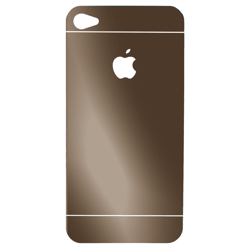 Захисне Скло 2в1 Кольорове iPhone 4/4s, Gold