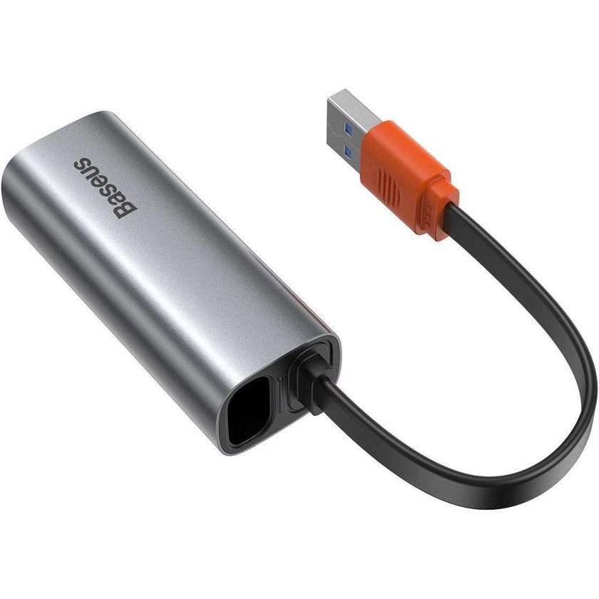 USB Хаб Baseus Steel Cannon Series USB-A to Ethernet, Gray