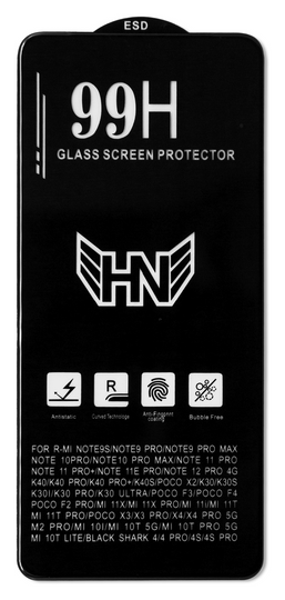 Захисне скло 99H Xiaomi Redmi Note 9S/Note 9Pro/Poco X3/Poco X3Pro/Note 10Pro 4G/Note 11Pro 4G/5G/Xi
