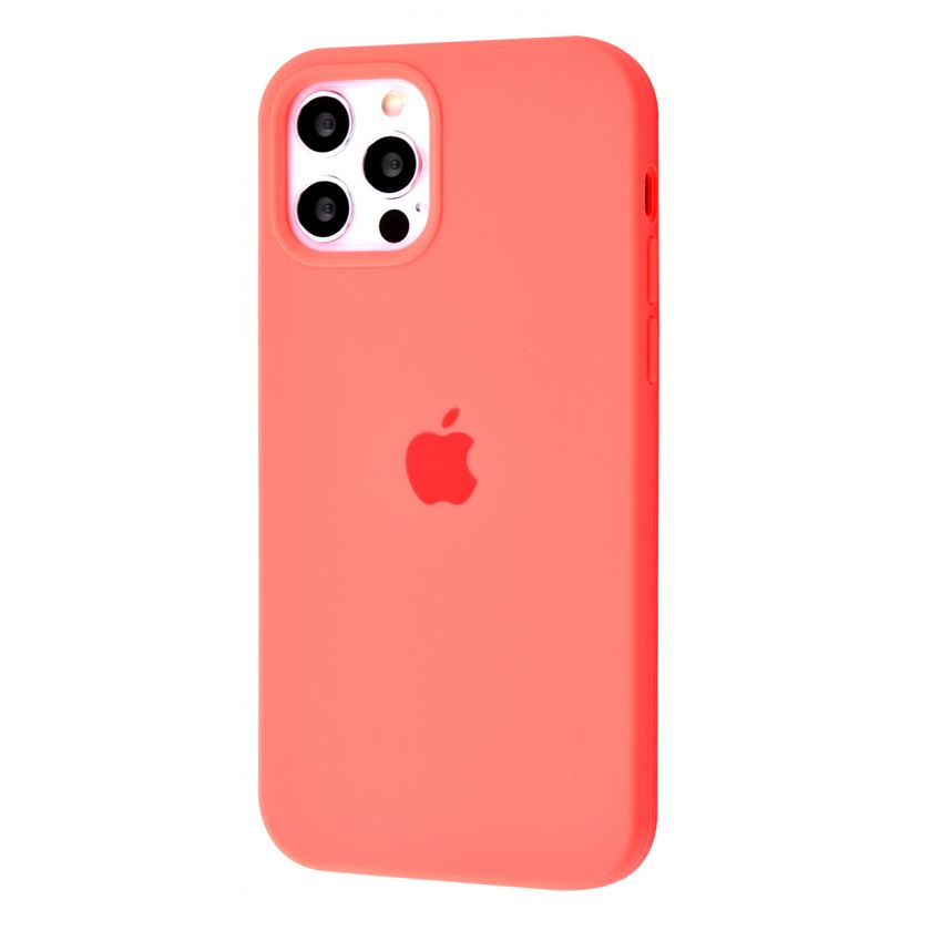 Накладка Silicone Case Full Cover Apple iPhone 12/12 Pro, (29) Barbie Pink