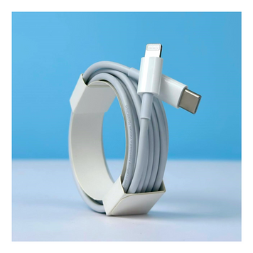Кабель Type-C to Lightning 2m Luxury quality (Logo), White