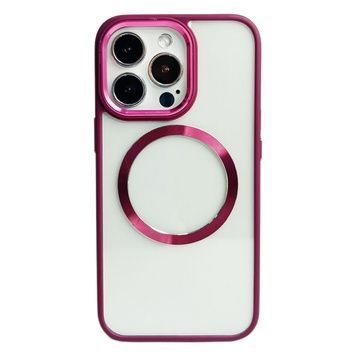 Накладка Matte Glossy Frame MagSafe iPhone 13 Pro, Marsala (3)