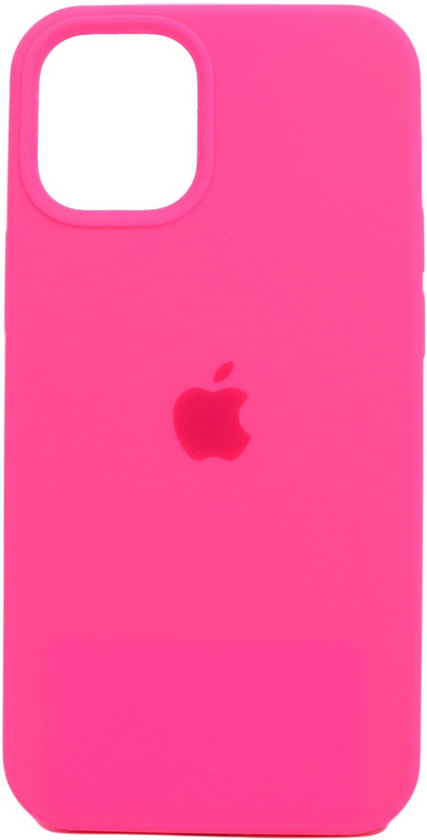 Накладка Silicone Case Full Cover Apple iPhone 12 mini, (39) Bright Pink