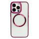 Накладка Matte Glossy Frame MagSafe iPhone 13 Pro, Marsala (3)