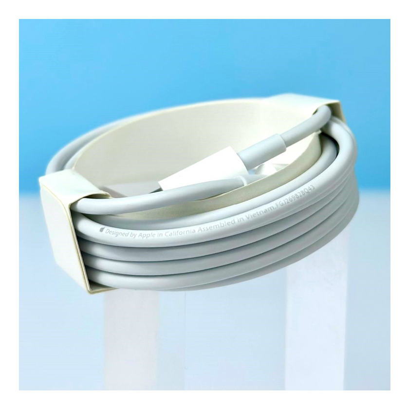Кабель Type-C to Lightning 2m Luxury quality (Logo), White