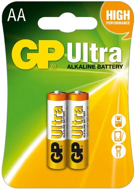 Батарейка AA (LR-6) GP Ultra (24AU-U2) 2шт. (блістер)