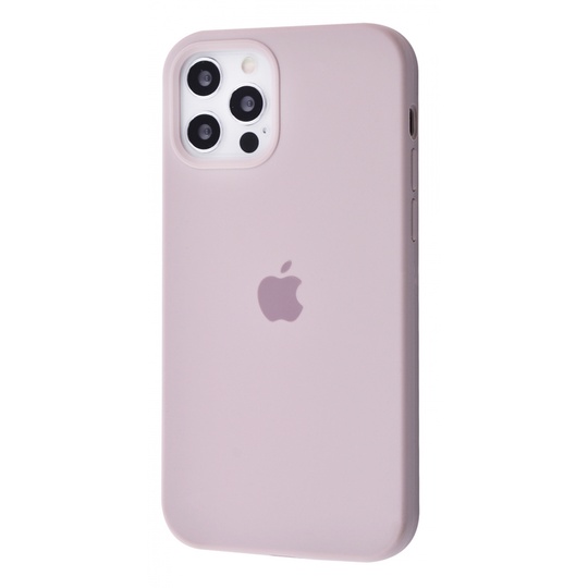 Накладка Silicone Case Full Cover Apple iPhone 12/12 Pro, (7) Lavender