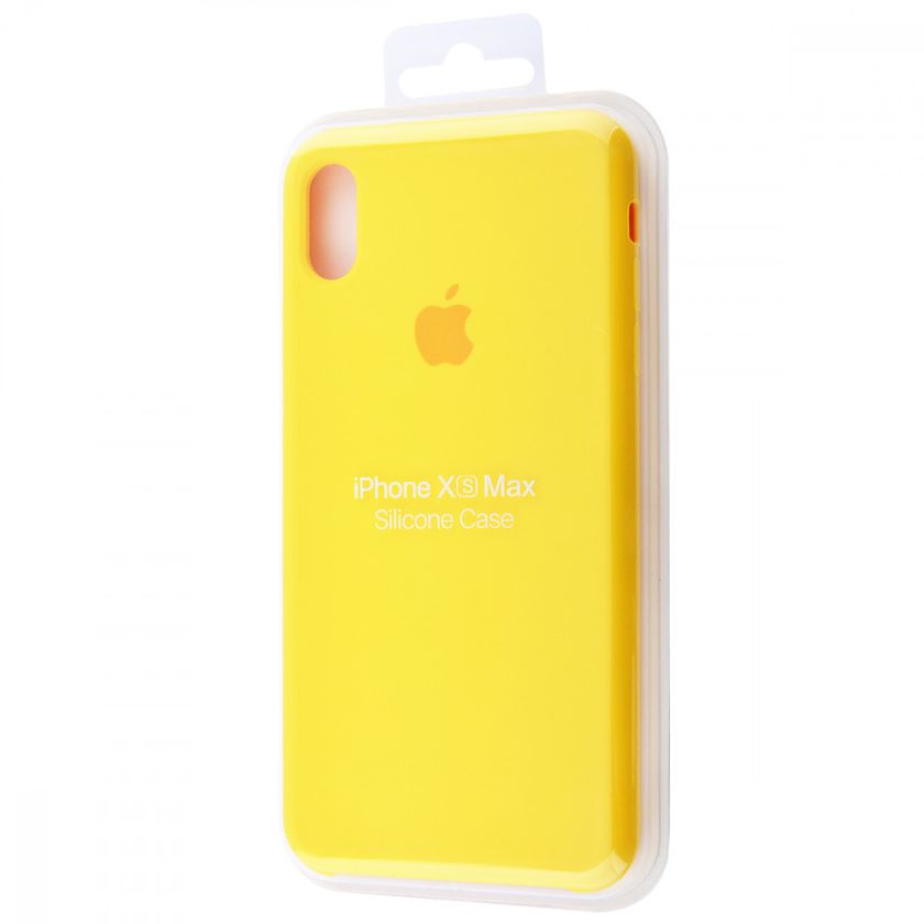 Накладка Silicone Case H/C Apple iPhone XS Max, (41) Canary Yellow