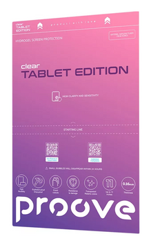 Захисна гідрогелева плівка Proove Hydrogel Screen Protection TABLET EDITION Clear