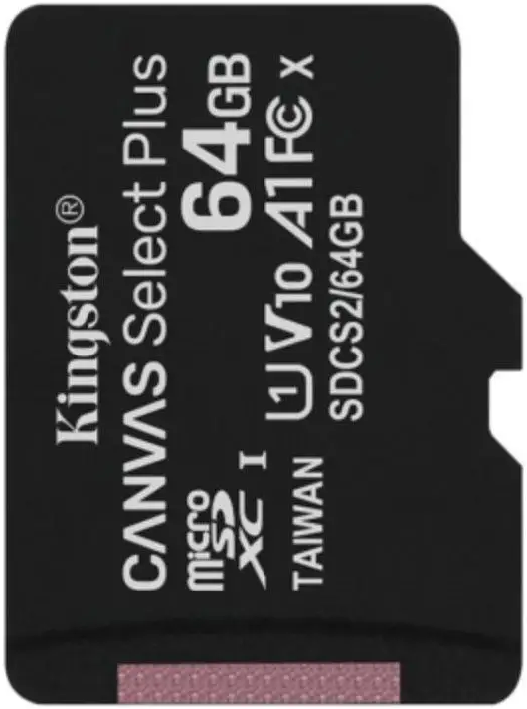 Карта пам'яті MicroSD 64GB Kingston (UHS-1) + Adapter SD Canvas Select Plus